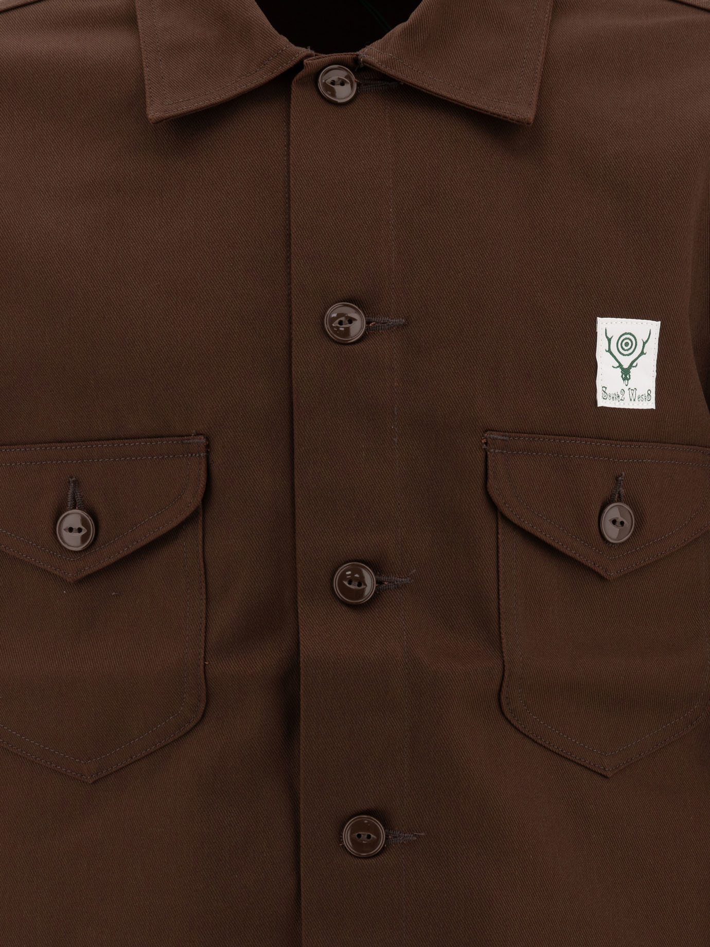 SOUTH2 WEST8 Brown Smokey overshirt